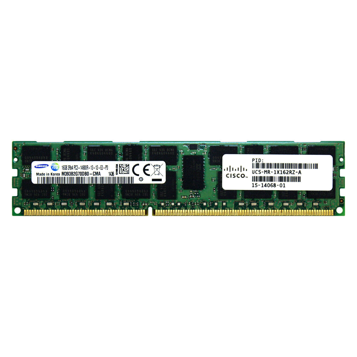 Cisco 16GB PC3-14900R REG RDIMM UCS-MR-1X162RZ-A 15-14068-01 Server Memory RAM