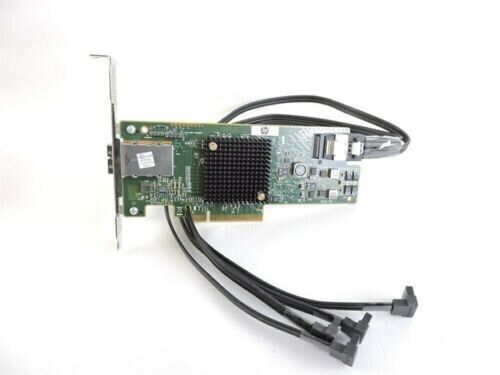 HP LSI 9217-4i4e SAS 6Gb/s Raid Controller Card 792099-001 725504-002 w/ cables