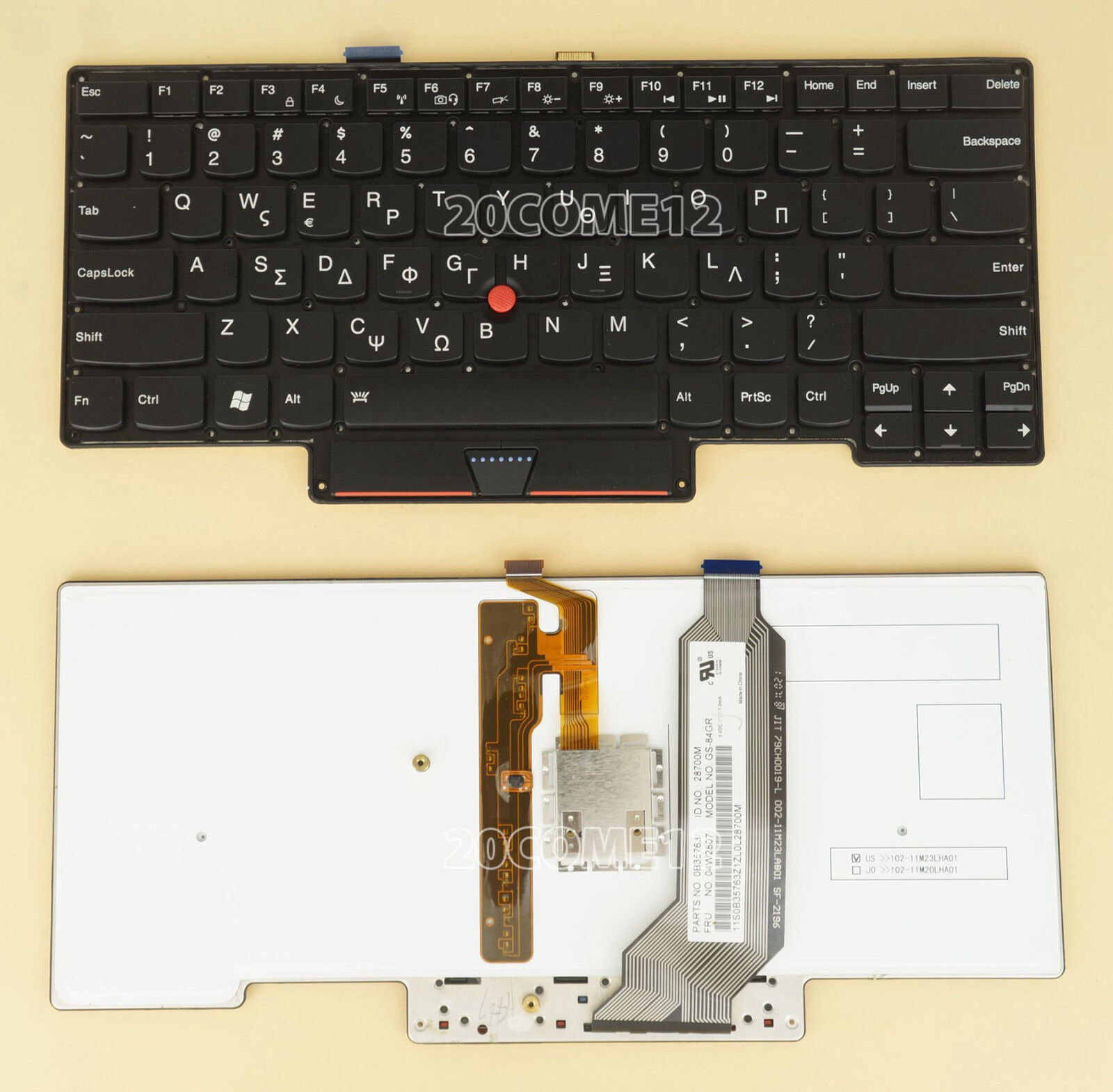 NEW for Lenovo Thinkpad Carbon X1 Gen 1 1st 2013 Keyboard Backlit US & Greek