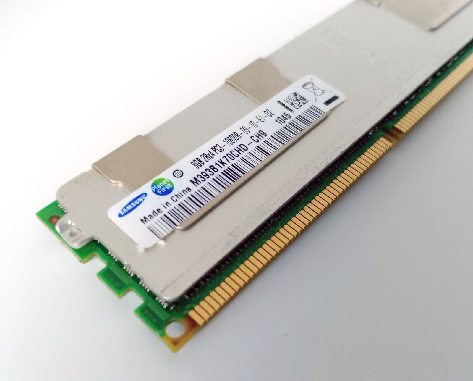 Samsung 16GB. 2x 8GB PC3-8500R 2Rx4 Mac Pro Memory RAM Registered ECC. 2 Modules