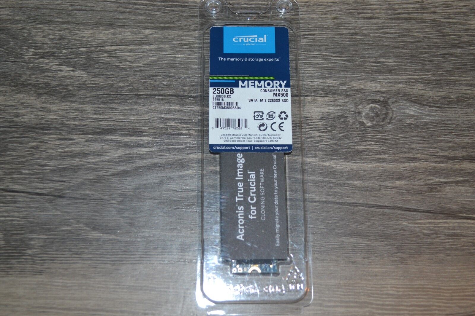 CRUCIAL 250GB MX500 SSD CT250MX500SSD4 LAPTOP MEMORY NEW