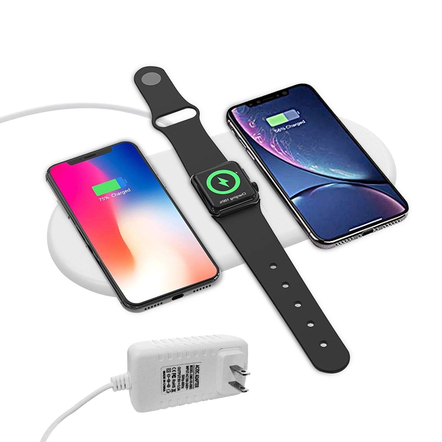 New Wireless charger station for iPhone Samsung Apple Watch