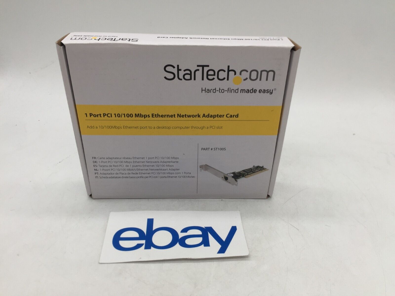 STARTECH ST100S 1 PORT PCI 10/100 MBPS ETHERNET NETWORK ADAPTER CARD FREE S/H