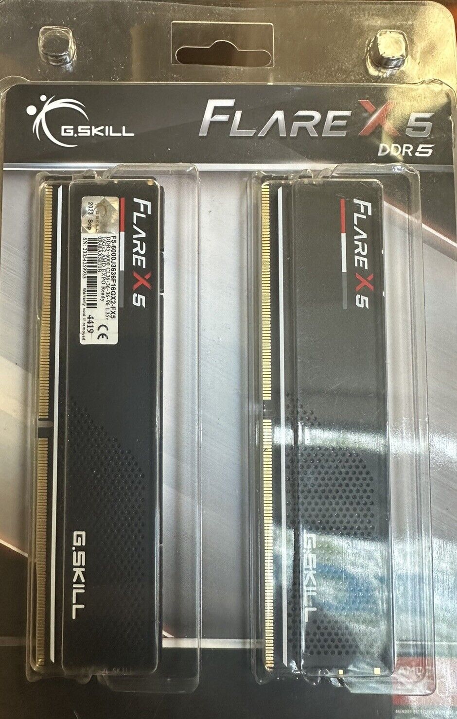 G.SKILL Flare X5 Series AMD EXPO 32GB (2 x 16GB) PC RAM DDR5 6000 Desktop Memory