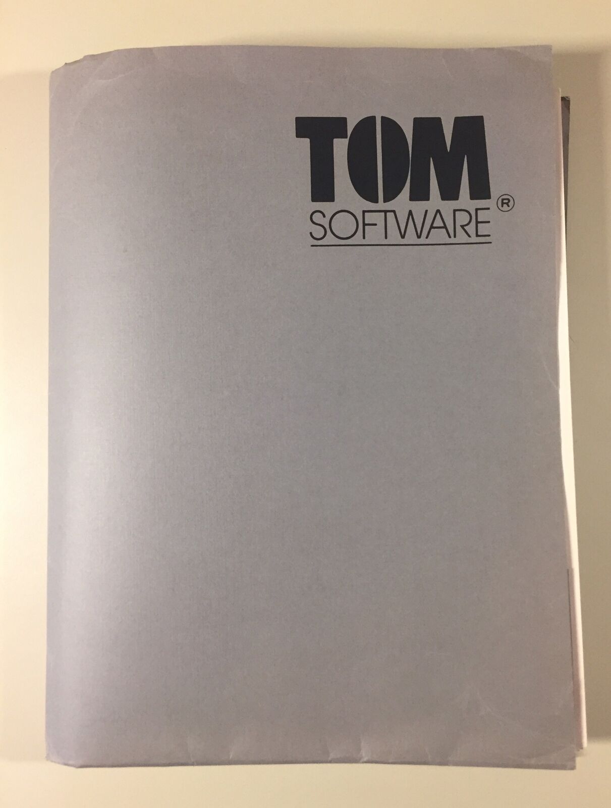 Vintage 1983 TOM SOFTWARE Dealer Salesman Media Packet