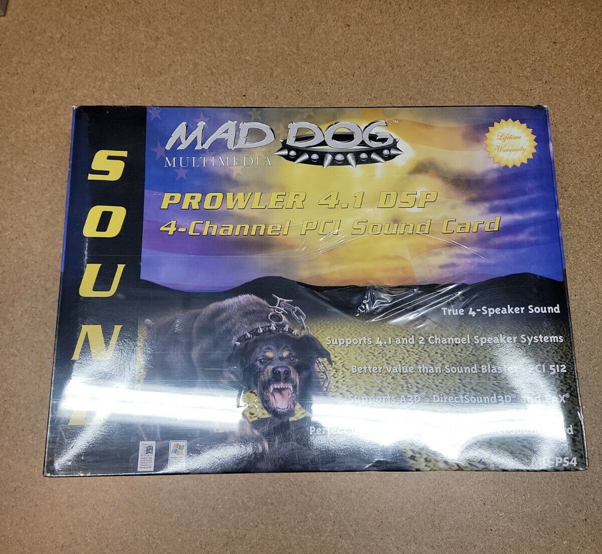 Mad Dog Prowler 4.1 DSP PCI Multimedia Sound Card Sealed Brand New Vintage 