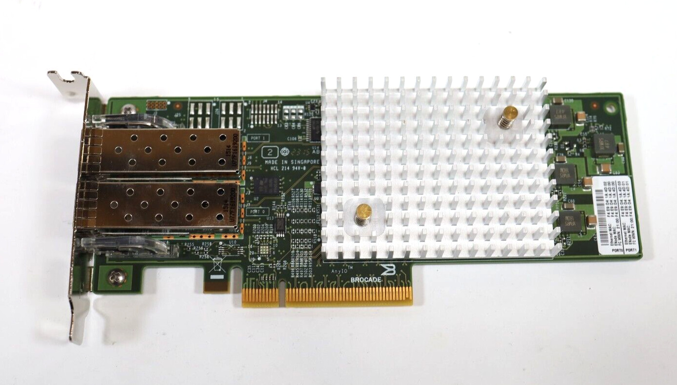 Brocade BR-1860-2F00 Dual Port FC 16Gb/s SFP+ PCIe x8 LP HBA