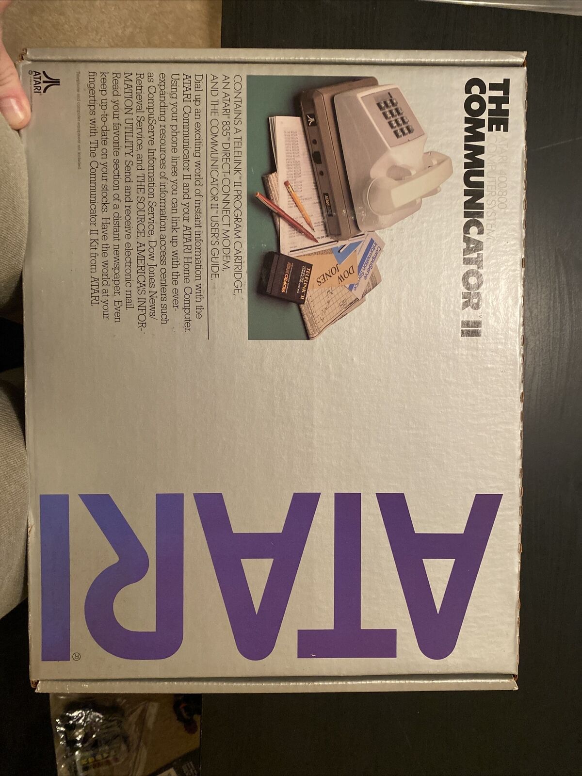 Rare Vintage Atari 835 Direct Connect Modem Communicator II 400/800 (Turns On)