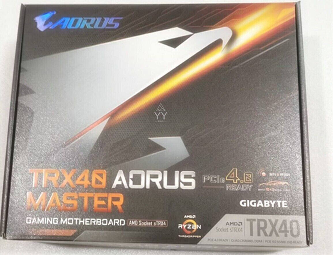 Gigabyte TRX40 AORUS MASTER Motherboard DDR4 10GbE For AMD 3970X / 3990X CPU