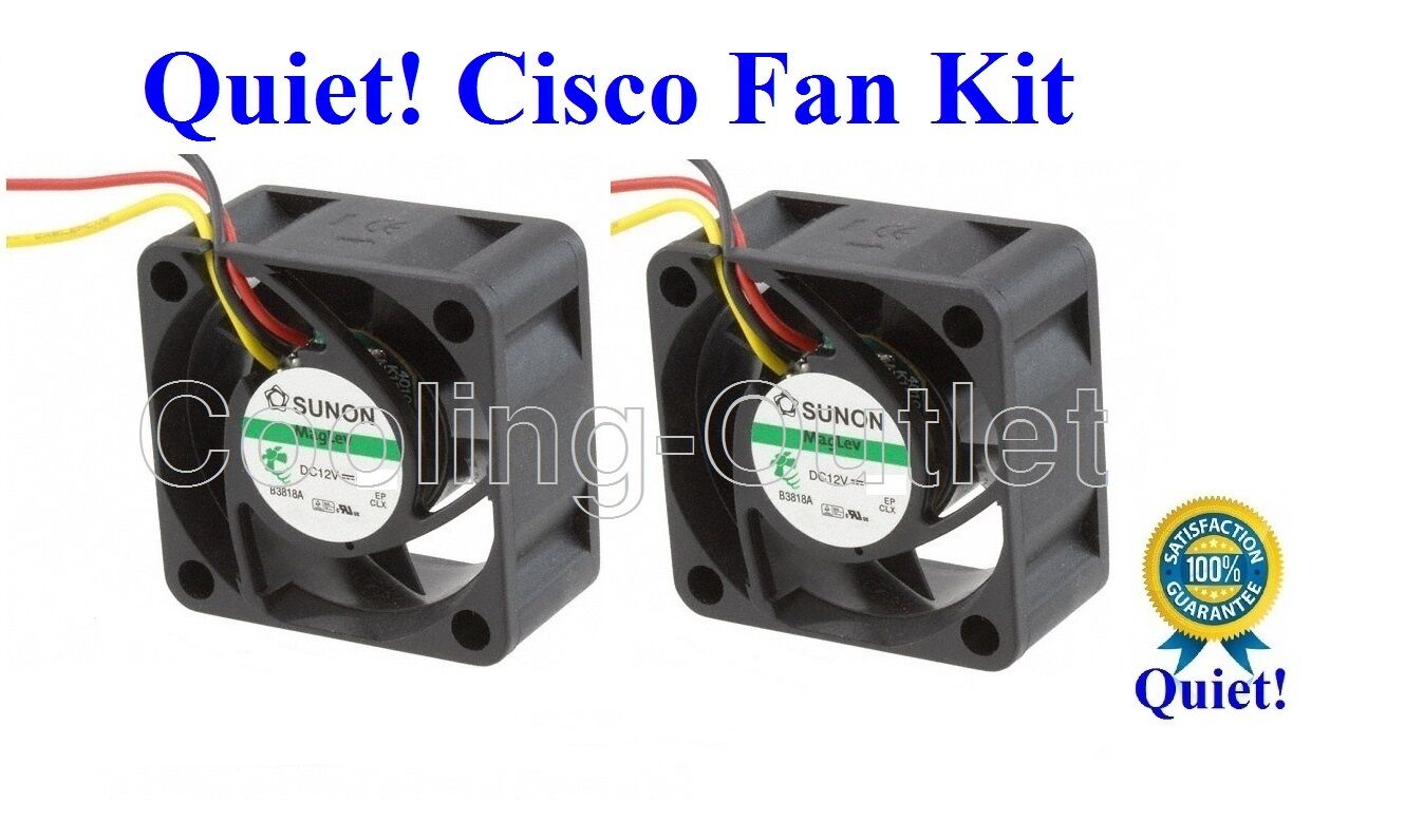Cisco SF300-24P Fan Kit 2x New Delta or Sunon Fans