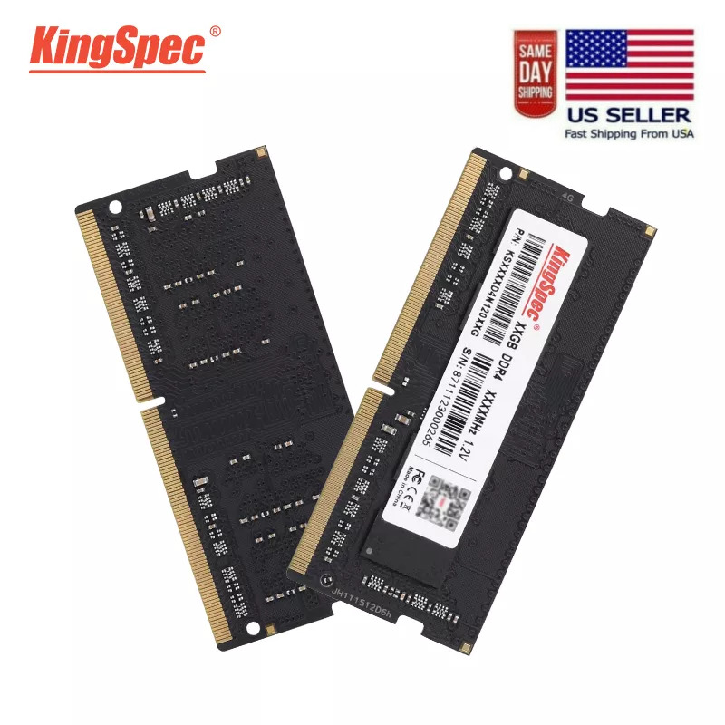 KingSpec DDR4  RAM SODIMM 4GB-8GB-16GB-32GB - 2666MHz For Laptop