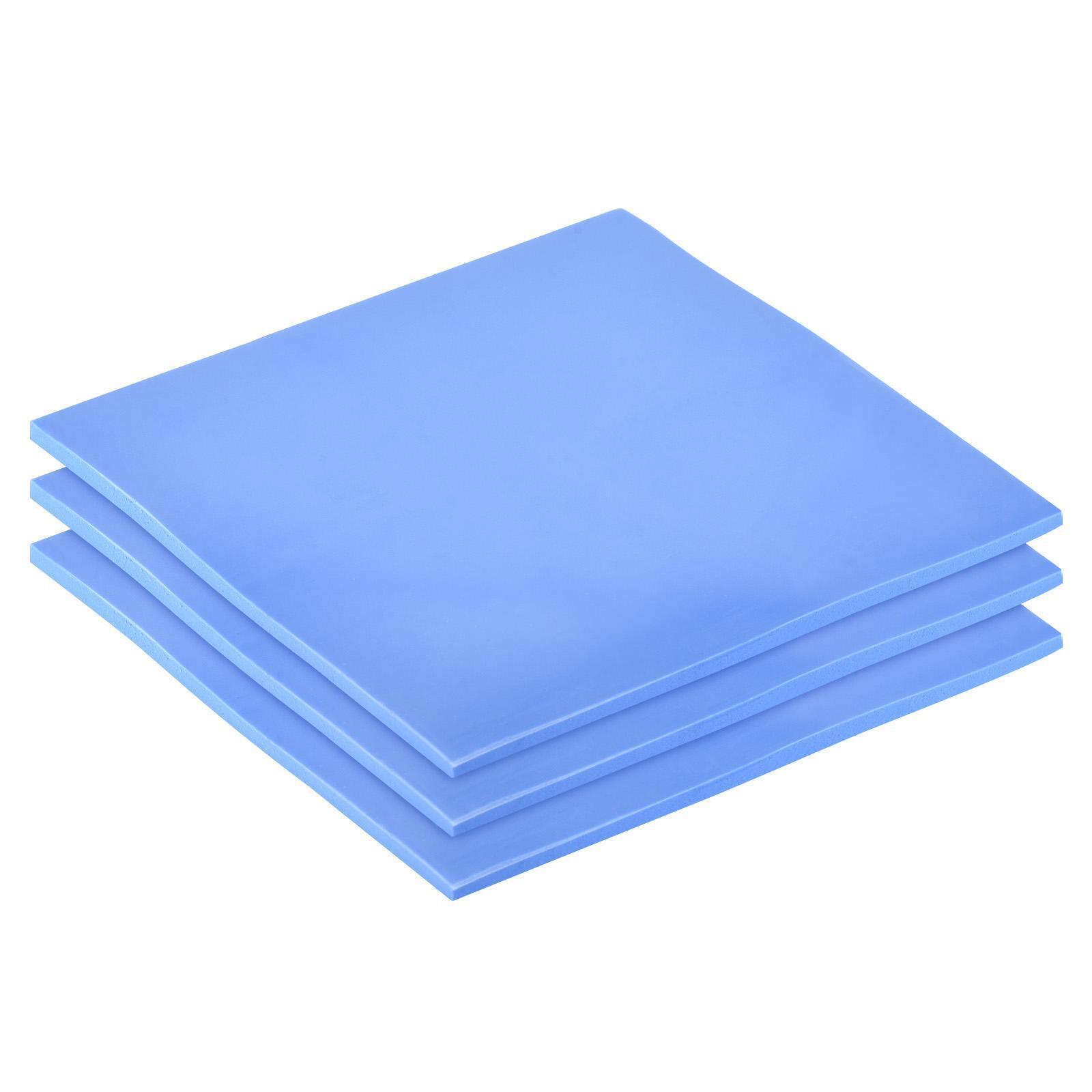 Thermal Pad Heat Conduction Silicone Pads 100 x 100 x 2.5 mm 1.5W Blue 3pcs