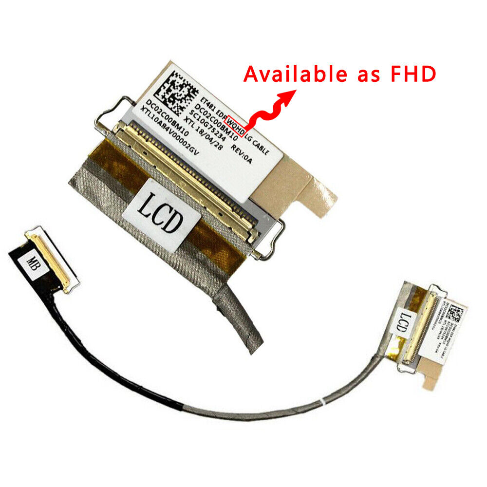 Hot LCD EDP Video Cable FHD Screen 01YN995 01YN996 for Lenovo Thinkpad T480S JI
