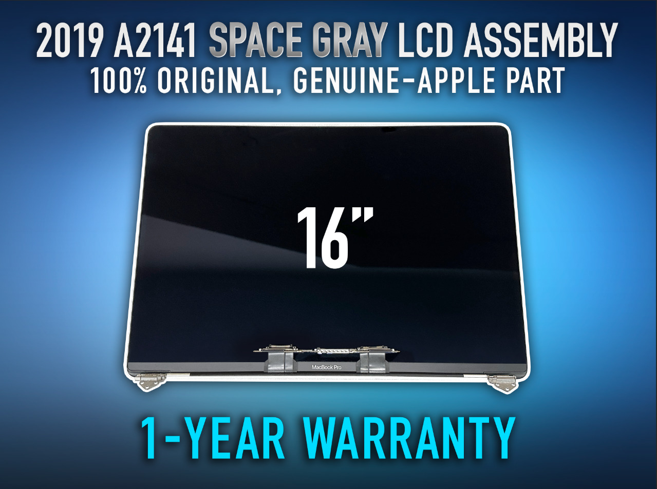 GENUINE APPLE 2019 A2141 Space Gray LCD Display Assembly MacBook Pro 16 1Yr Warr