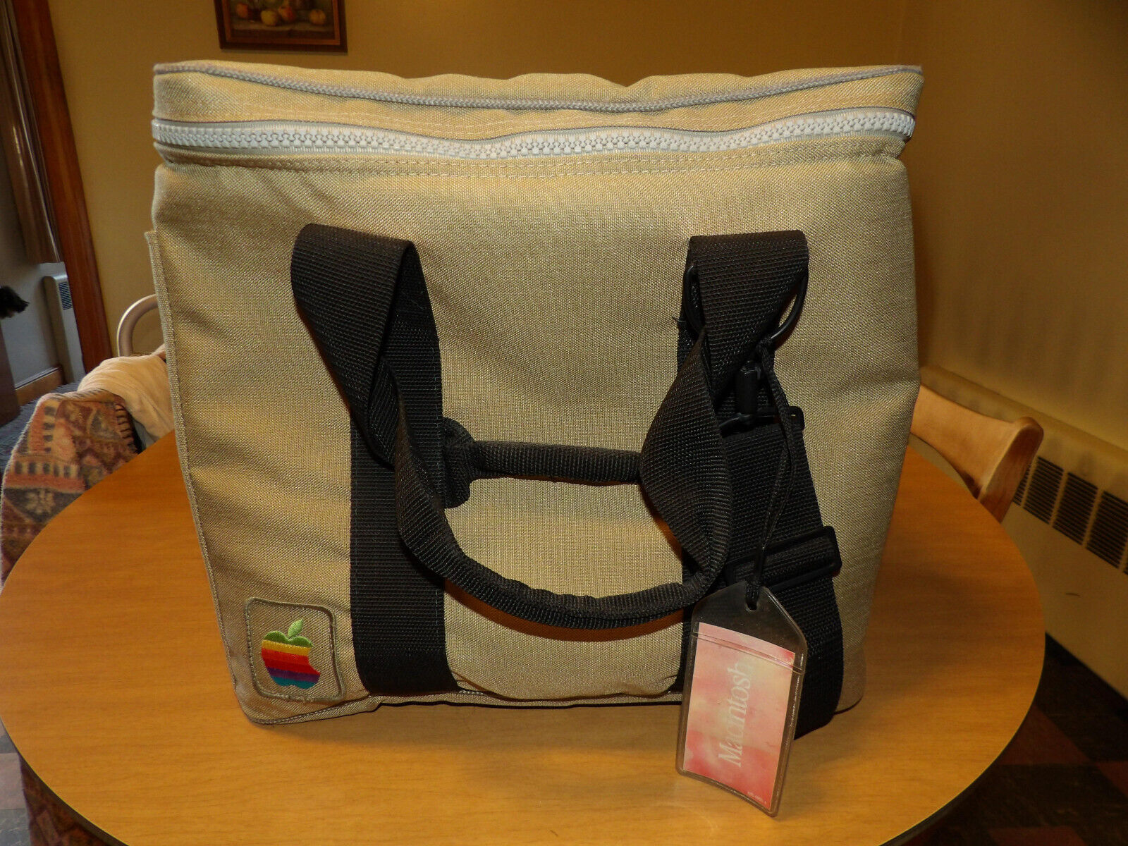 Vintage 1980s Apple Macintosh Computer Carry Bag with Strap & Star Wars Grogu