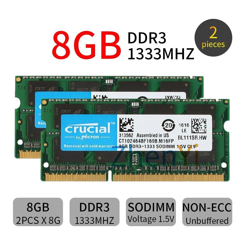16GB KIT 2 x 8GB For HP Compaq ProBook 4440s 4441s 4540s 4740s 6360b Ram Memory