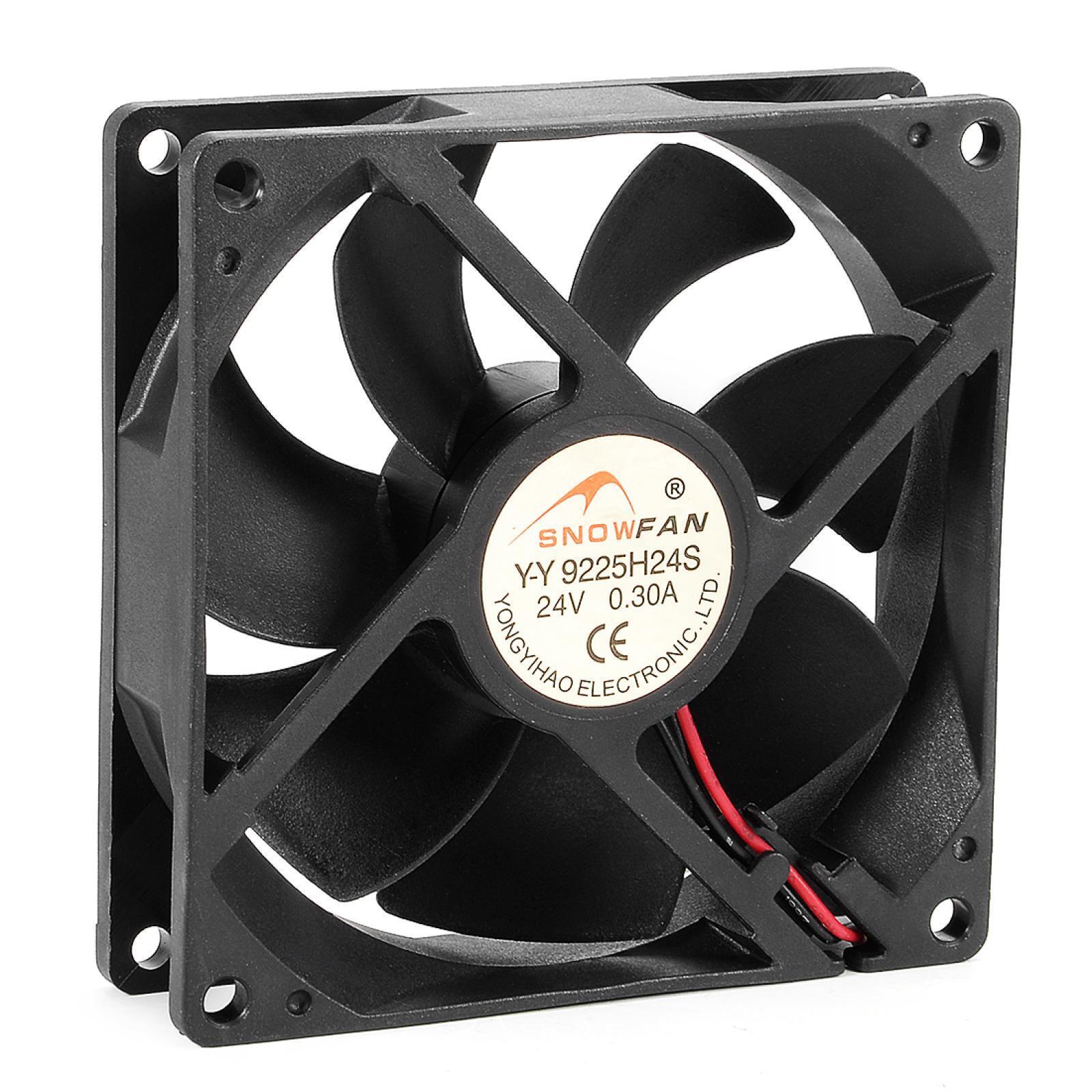 24V DC Cooling Fan Long Life HY Bearing Computer Case Fan 92mm x 92mm x 25mm