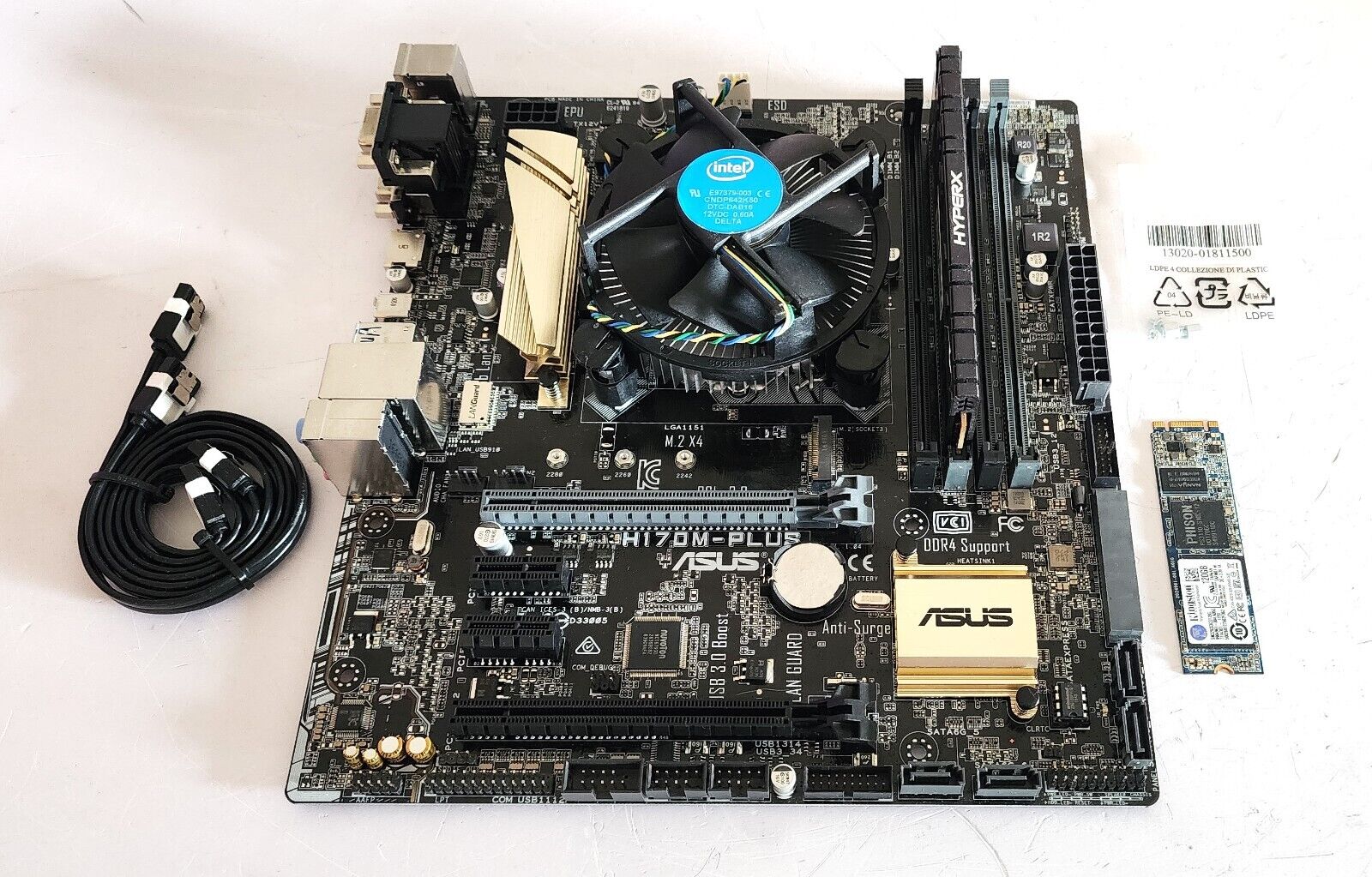 ASUS H170M-PLUS With Intel Core i5-6400 @ 2.70GHz, 16GB DDR4, 120GB Kingston SSD