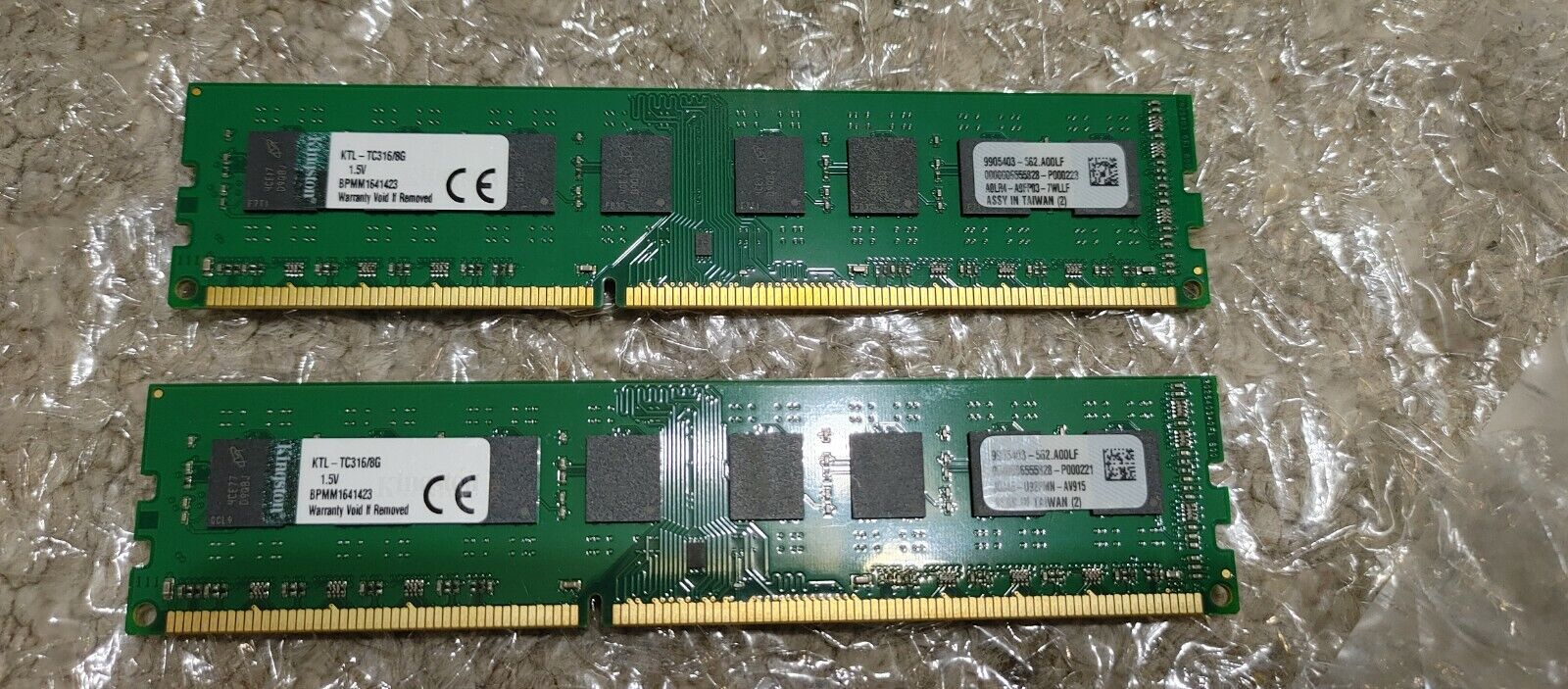 8GB DDR3 PC3-12800 1600MHz DIMM (Kingston KTL-TC316/8G) Memory RAM