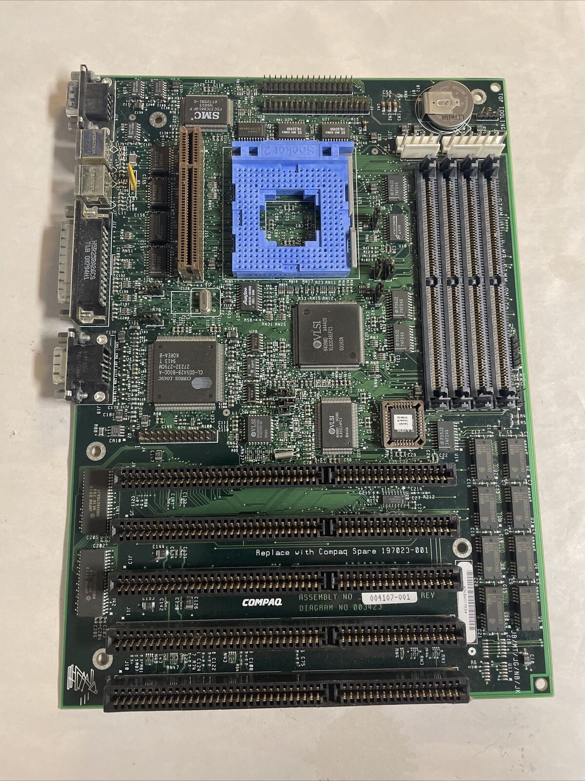 Vintage Intel Socket 2 VLSI Chipset Main System Motherboard Compaq @MB12