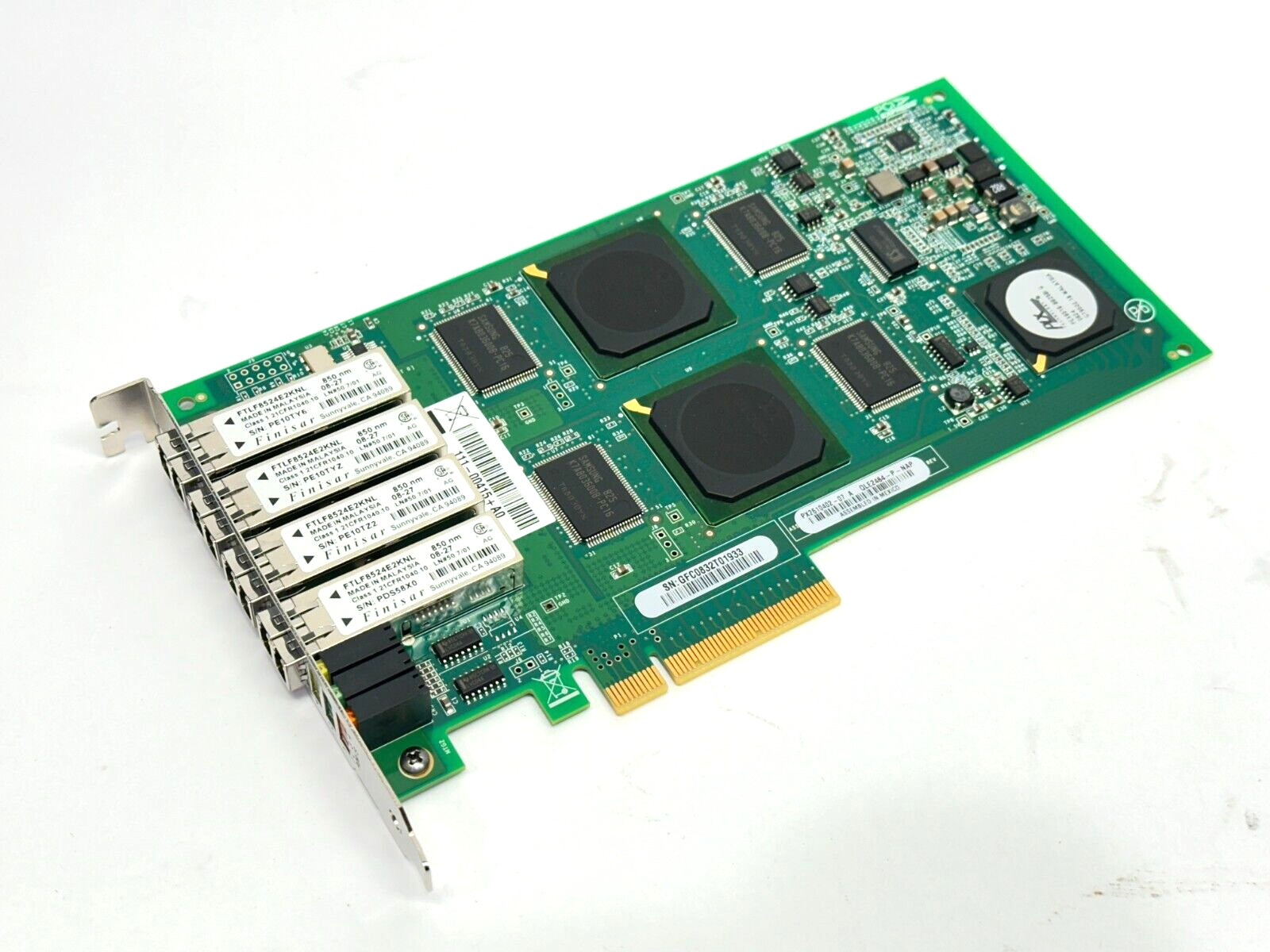 QLOGIC QLE2464-P-NAP NetApp Quad Port 4Gb Fiber Channel PCI Card PX2610402-07 A