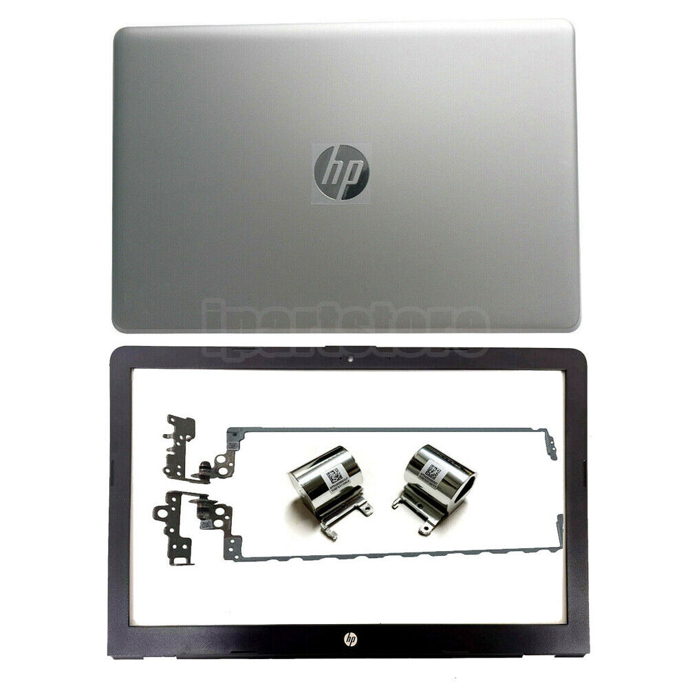 New Back Cover+Bezel+Hinges Cover Silver For HP 15-BS 15T-BR 15-BW 924892-001
