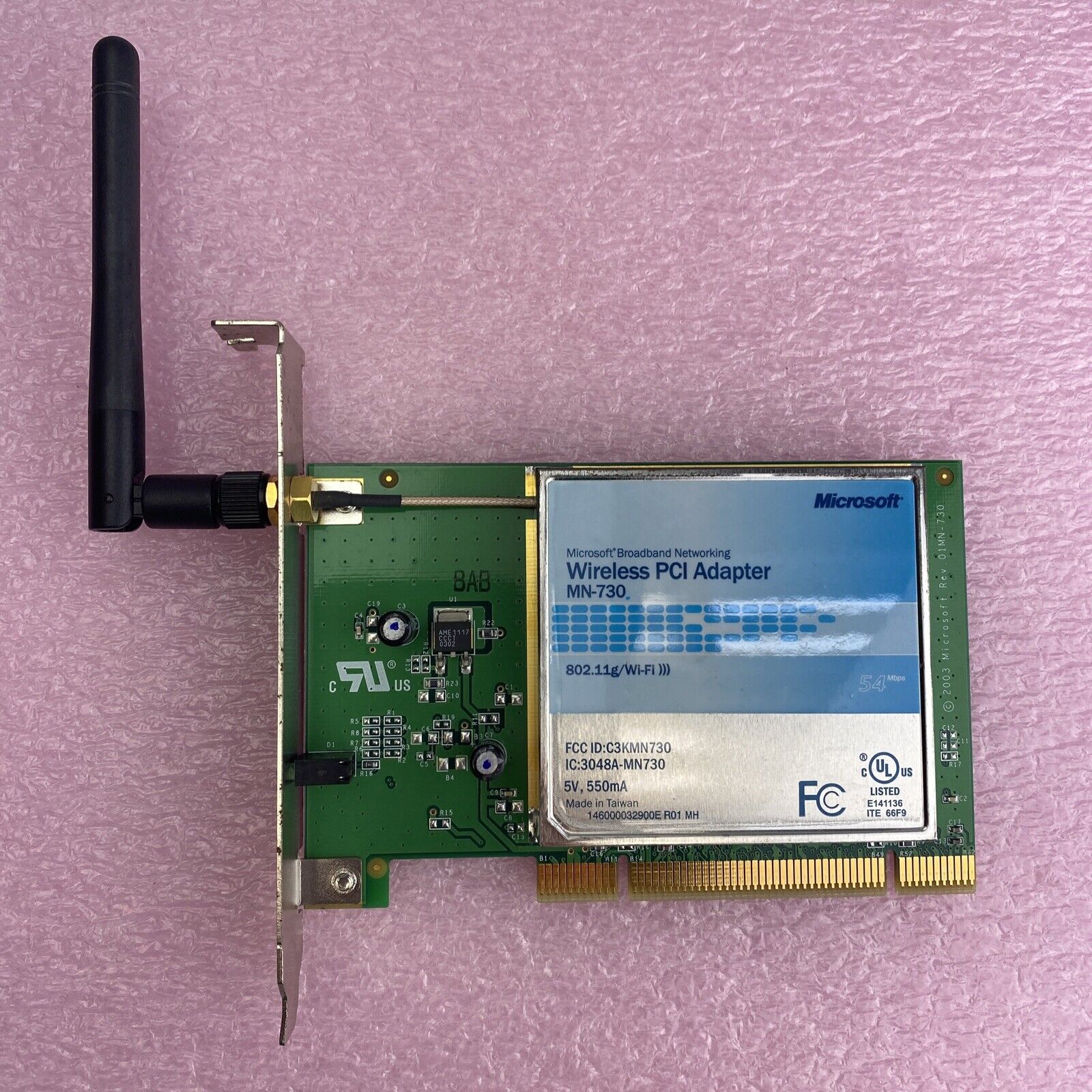 Microsoft Broadband Networking MN-730 Wireless PCI Adapter