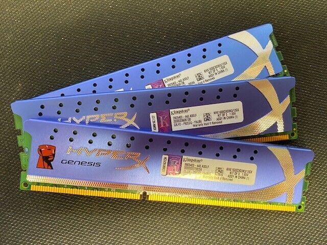Kingston HyperX 12 GB DIMM 1600MHz DDR3 SDRAM Memory KHX1600C9D3K3/12GX set of 3