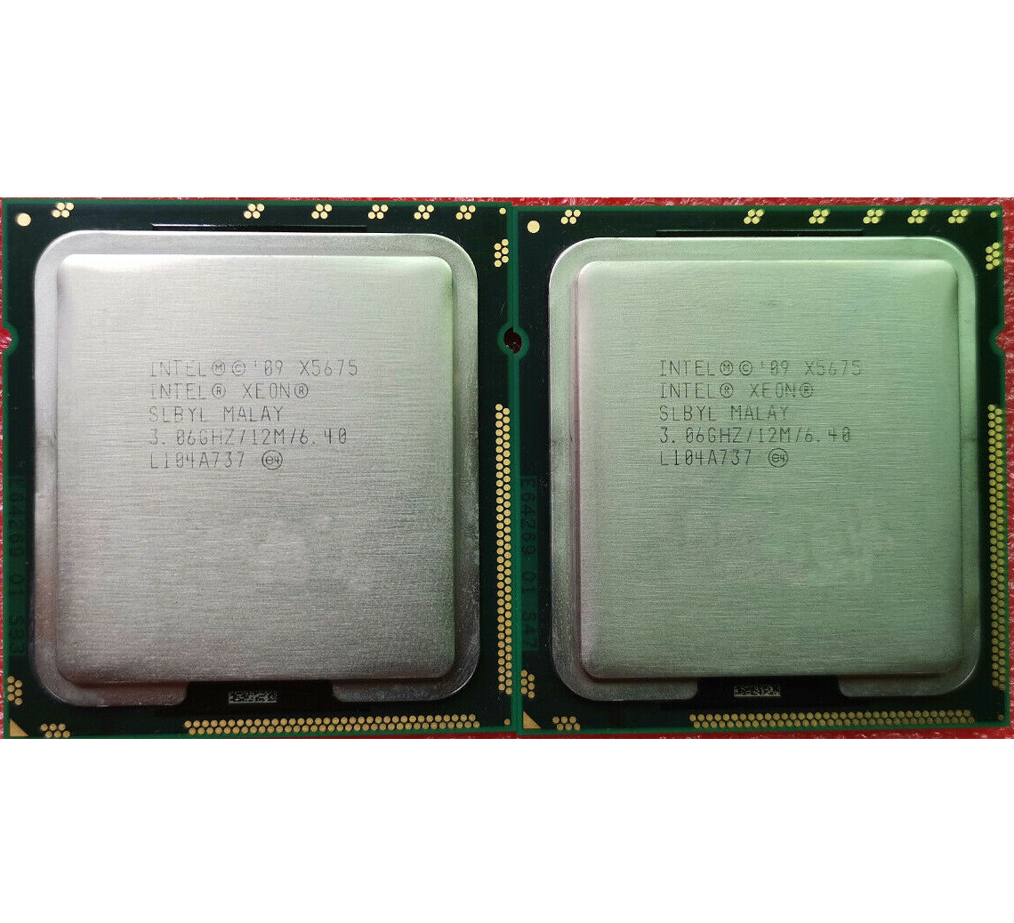 CPU Processor X5660 X5670 X5675 X5680 X5690 LGA1366 Matching pair Xeon