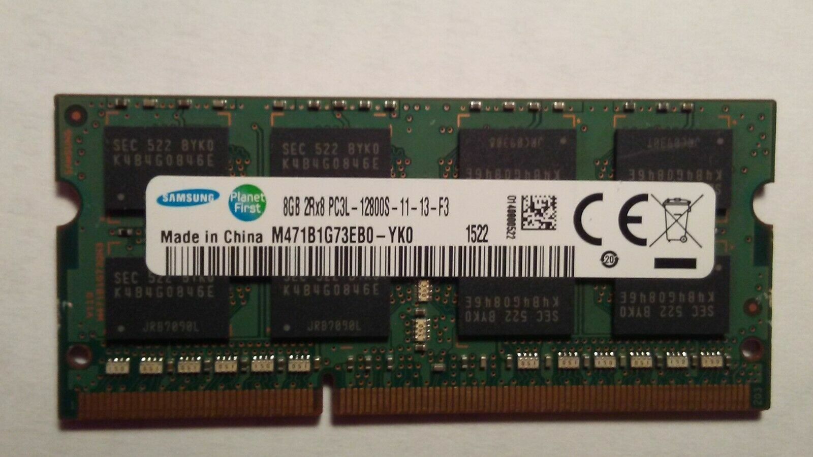 8GB (1x8GB) for Lenovo ThinkPad T530i, T530 Ram Memory