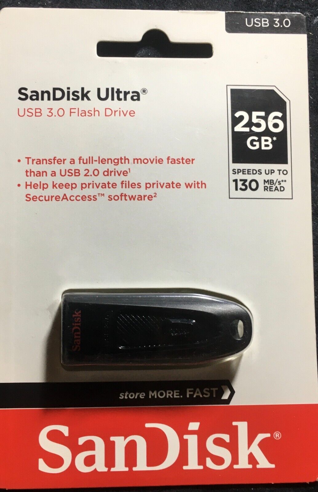 SanDisk 256GB Ultra USB 3.0 Flash Drive 