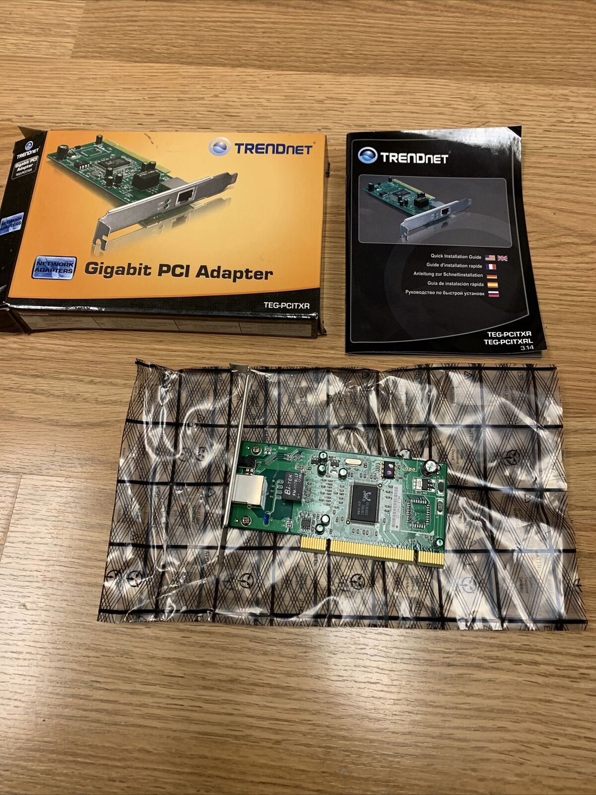 TRENDnet TEG-PCITXR Gigabit PCI Adapter - NEW Open Box