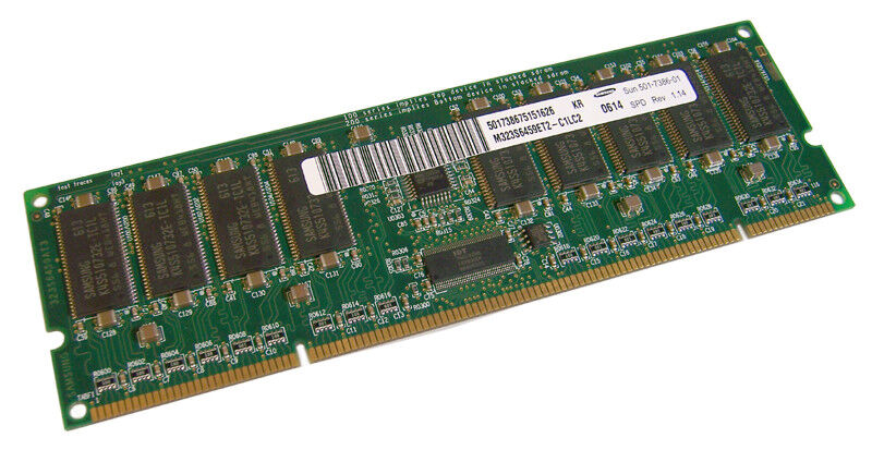 Sun M323S6459ET2-C1LC2 1GB Single DIMM Memory 501-7386