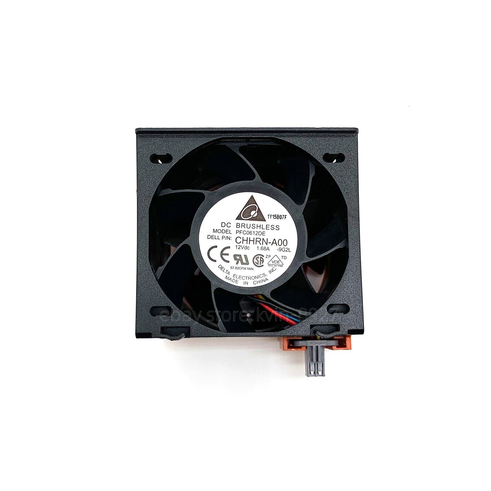 2PCS Delta PFCO612DE 12V 1.68A DELL CHHRN-A00 Brushless Server Cooling Fan