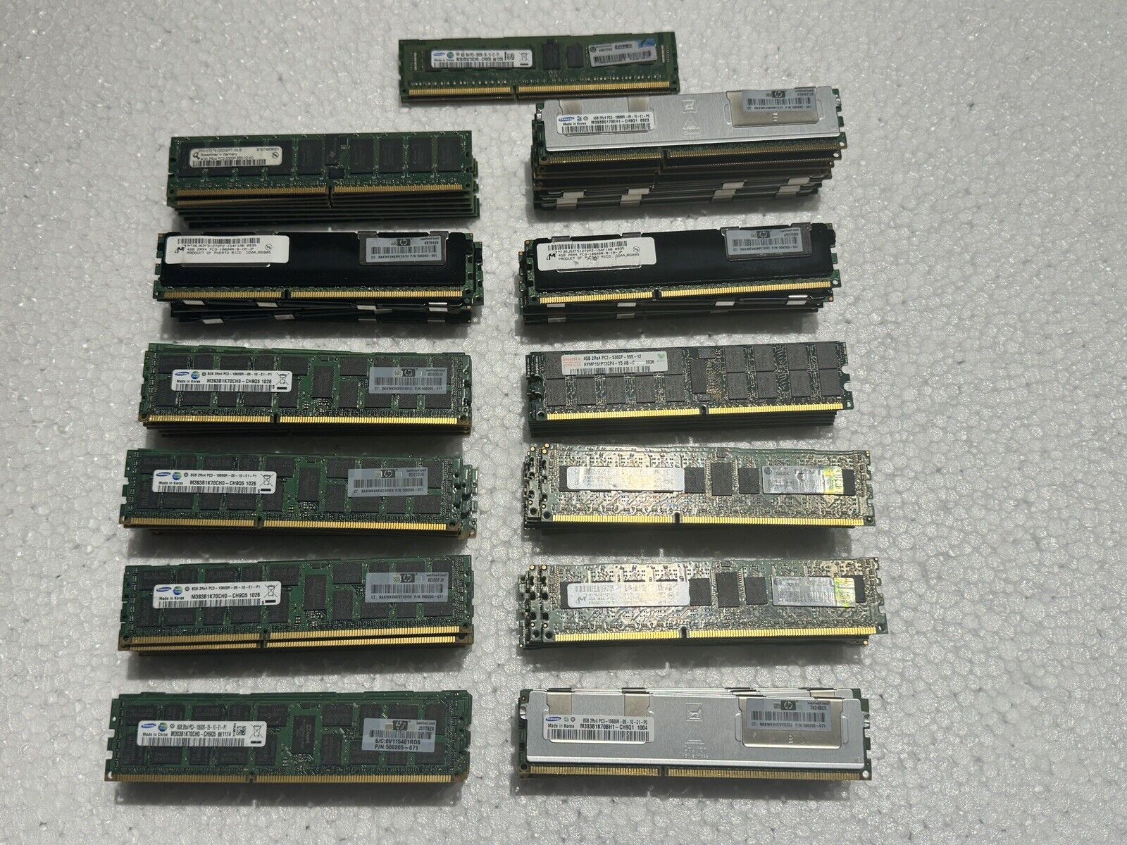 Lot of 103 Mixed Brands & Speeds 8GB PC3  PC3L ECC Registered Server Memory