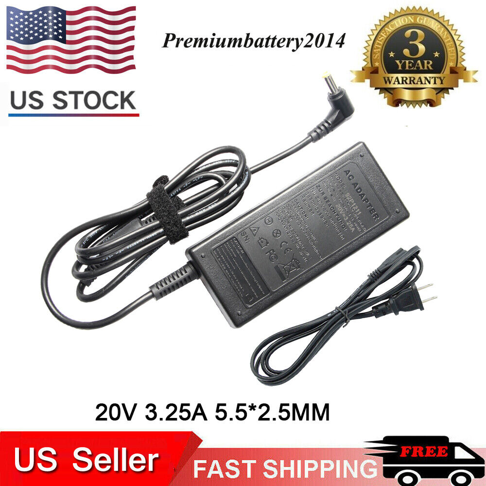 65W AC Adapter Charger for Lenovo IdeaPad S9 S10 S10-3T S100 S405 S300 U310 S205