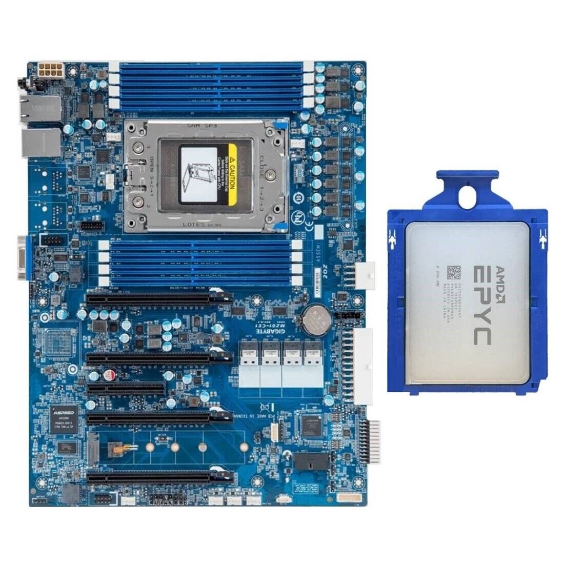 Gigabyte MZ01-CE1 Server ATX Motherboard + AMD EPYC 7551P CPU Processor Combos