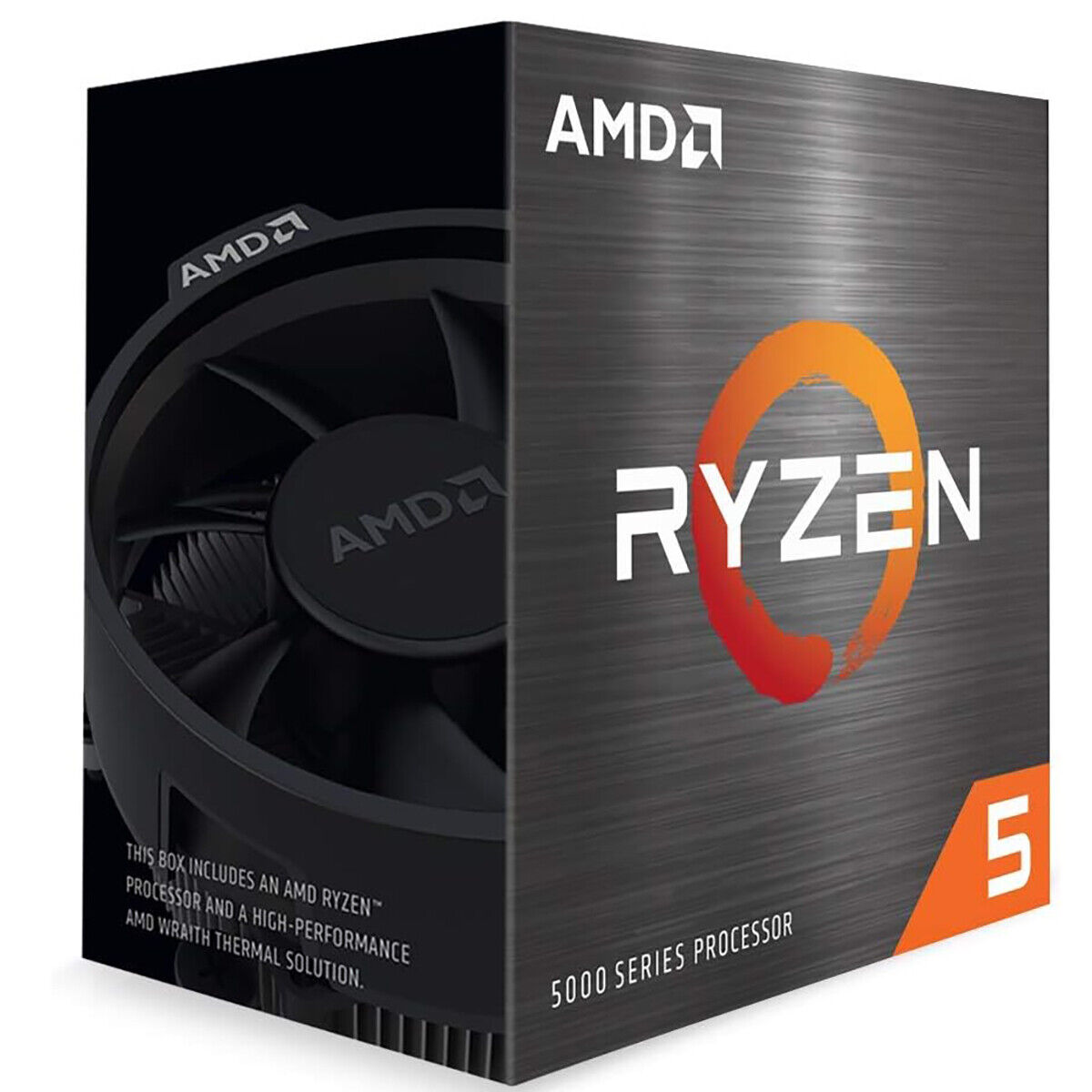 AMD Ryzen 5 5600X 6-core, 12-Thread Unlocked Desktop CPU w/ Stealth Cooler, Open