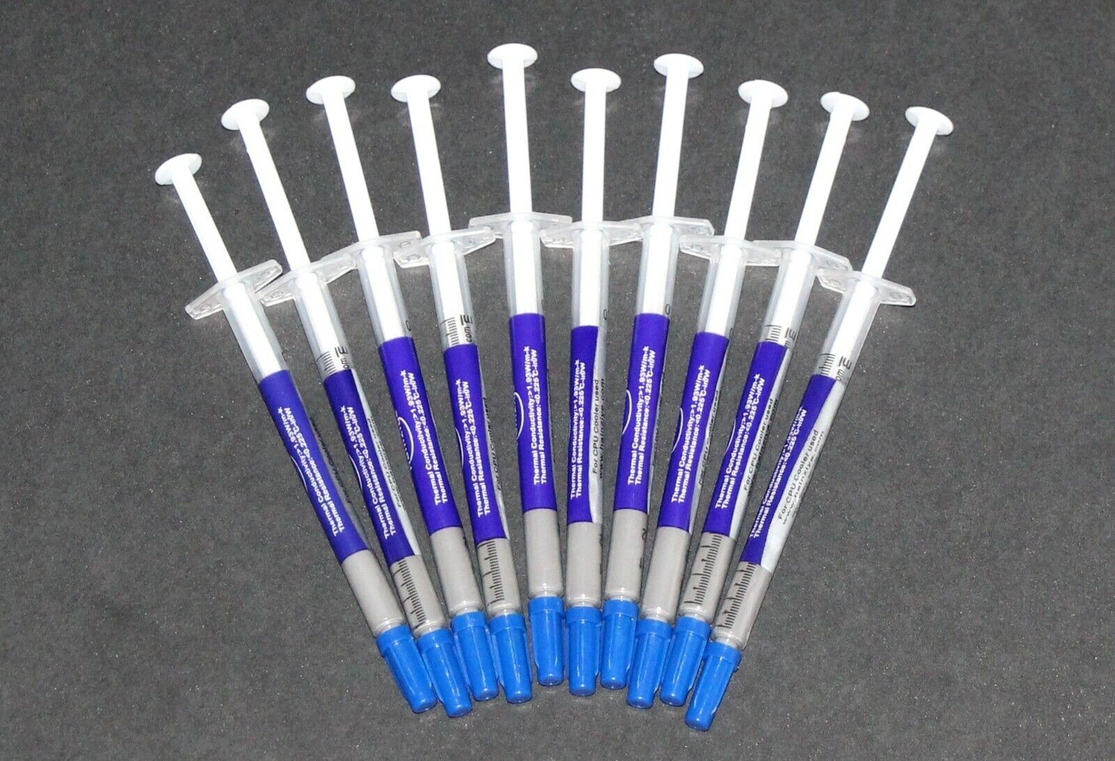 10 Pack Of 1 Gram Each GRAY COOLING Thermal Paste Syringe CPU Grease Compound