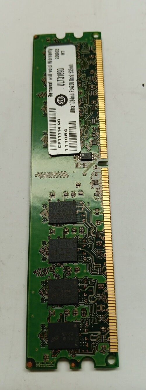 Ultra PC2-4200 1 GB DIMM 533 MHz DDR2 SDRAM Memory (ULT31690)