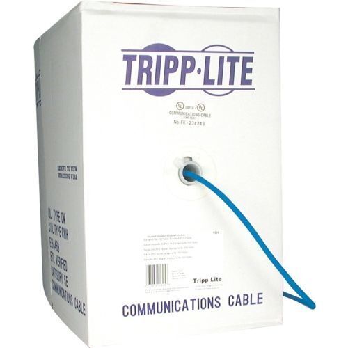 Tripp-Lit-New-N022-01K-BL _ 1000FT CAT5 / CAT5E CABLE SOLID CMR PVC 35