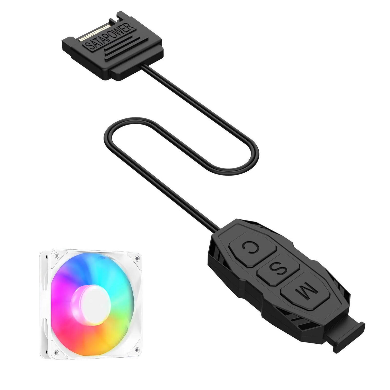5V 3Pin To SATA ARGB Mini Adapter ARGB Controller Mini RGB Extension Cable