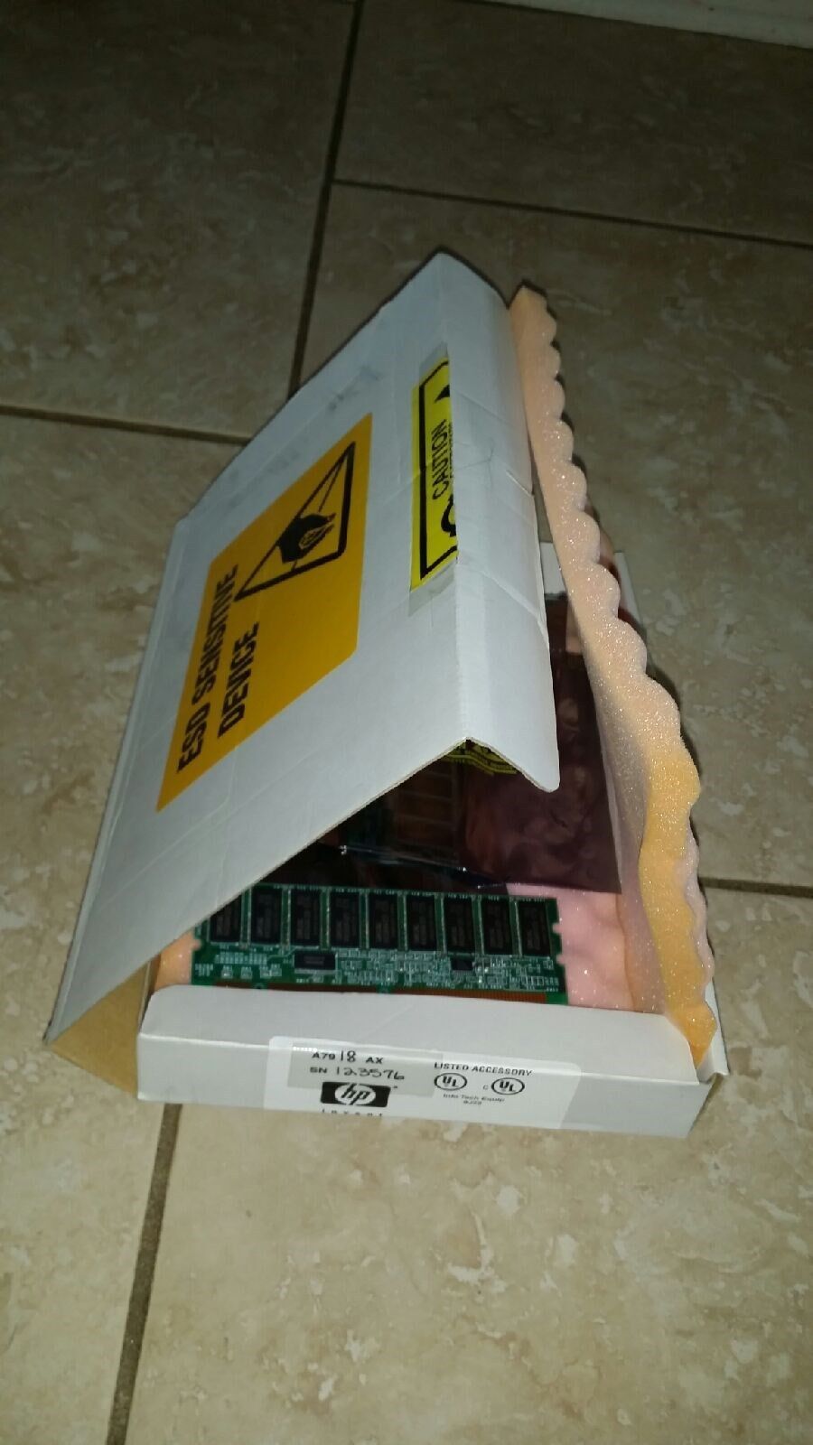 A7918AX HEWLETT-PACKARD 512MB CACHE MEMORY  GENUINE HP OEM (4) UNITS INSIDE BOX