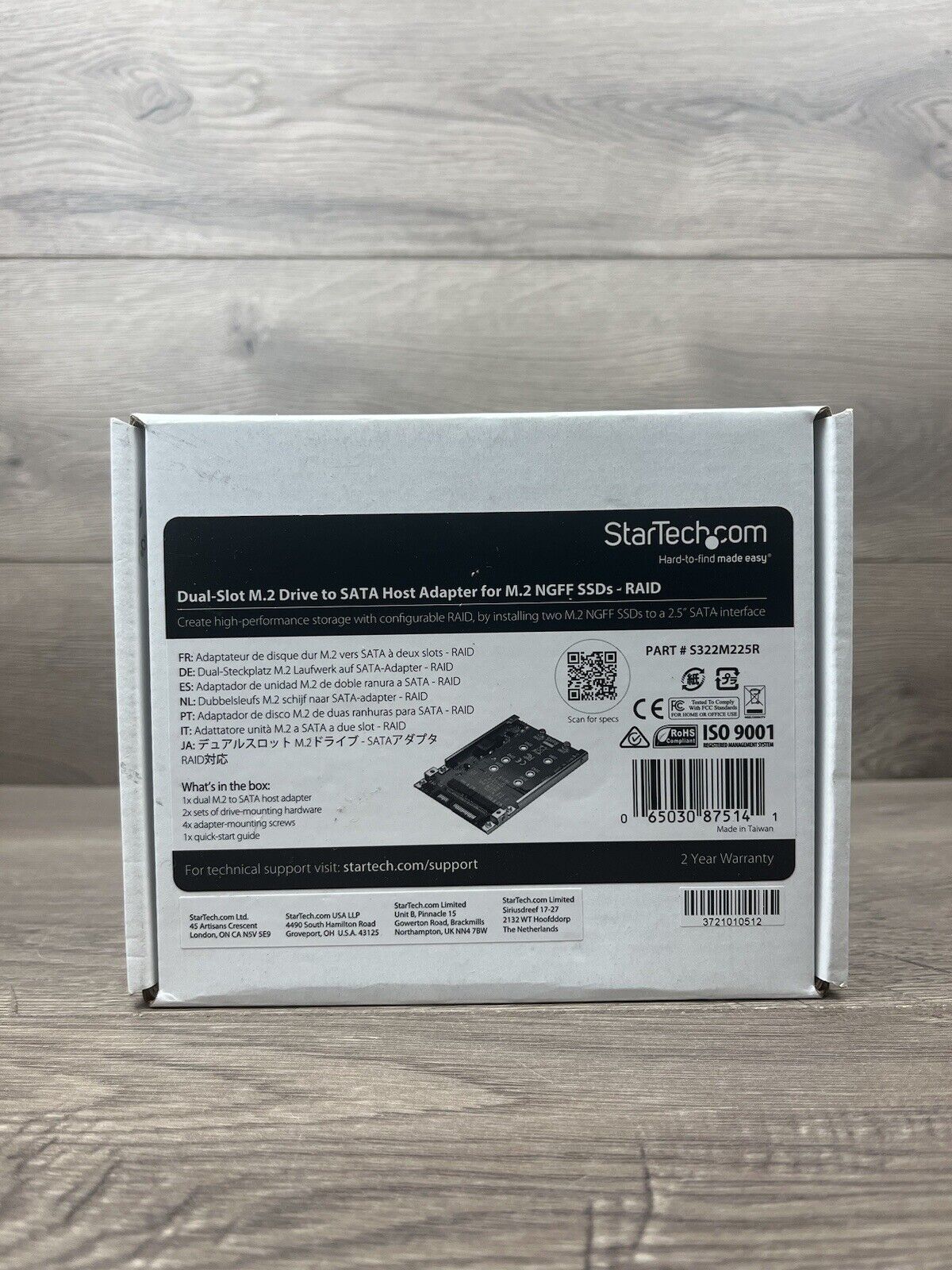 StarTech.com S322M225R M.2 to SATA Adapter - Dual Slot - for 2.5in Drive Bay - R