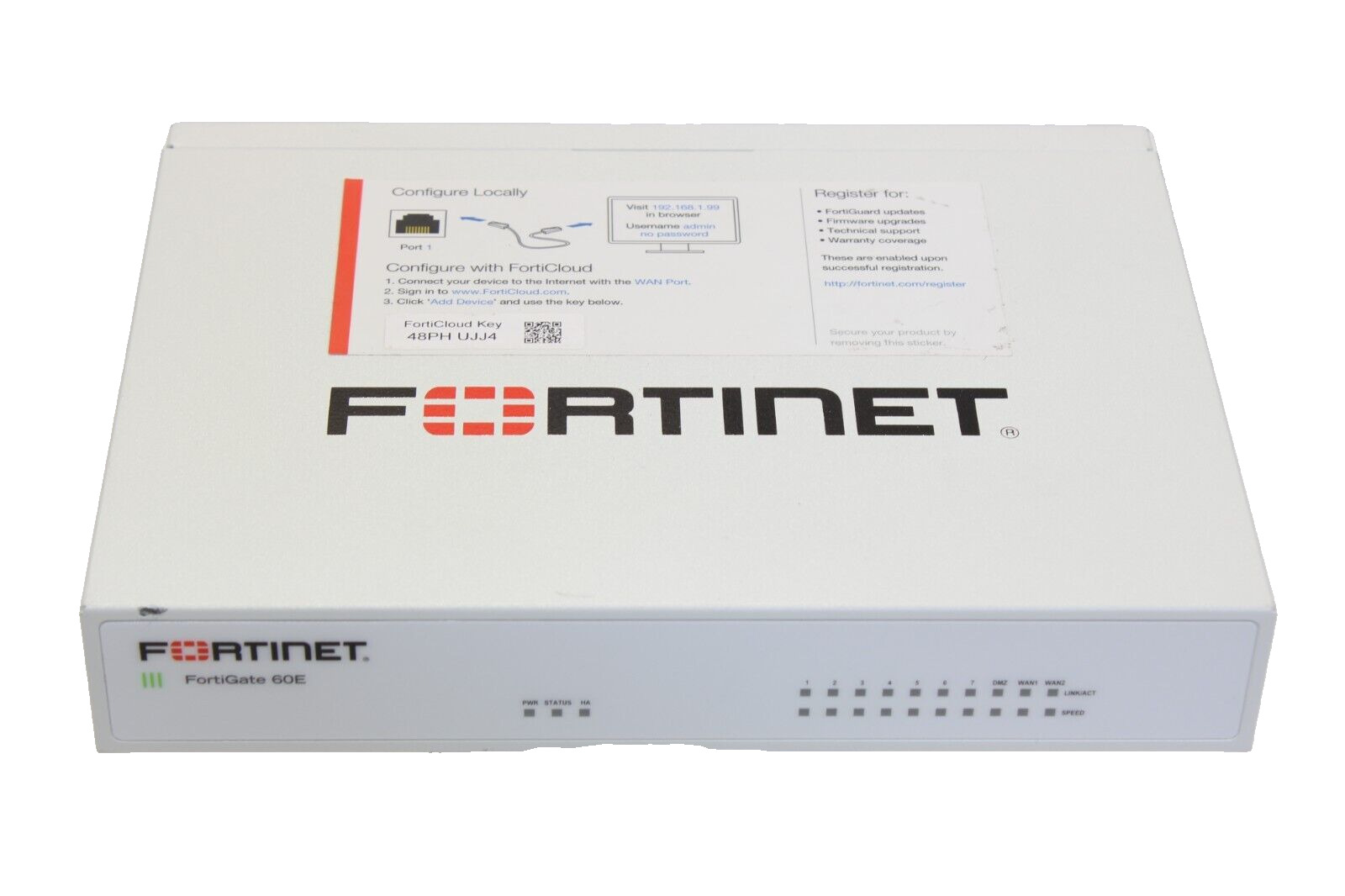 Fortinet Fortigate-60E Network Security Firewall FG-60E White