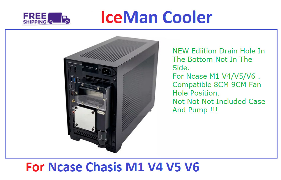Iceman Cooler DDC Combo Res For Ncase Chasis M1 V4 V5 V6 Reservoir Water Tank   