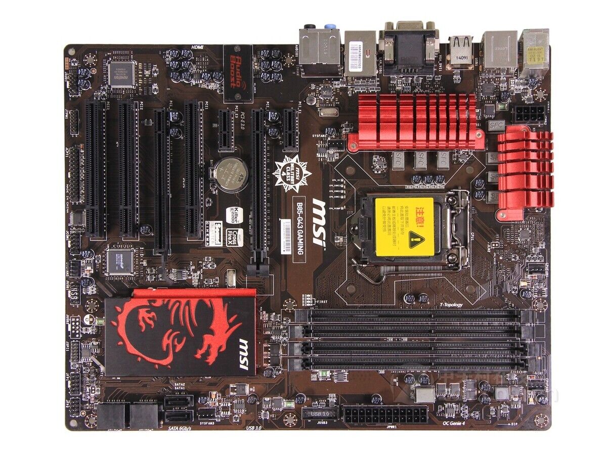 For MSI B85-G43 GAMING motherboard B85 LGA1150 DDR3 32G DVI+VGA+HDMI ATX Tested