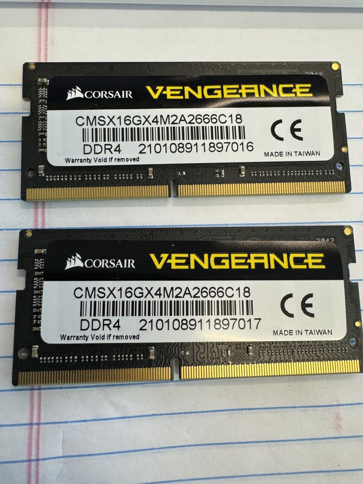 16GB Corsair Vengeance DDR4 SO-DIMM 2666MHz CL18 Dual Channel Laptop Kit 2x8GB