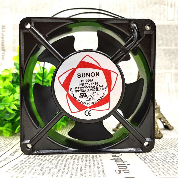 1 pcs SUNON DP200A P/N 2123XBL 220/240V 12038 0.14A Ball Case Cooling Fan