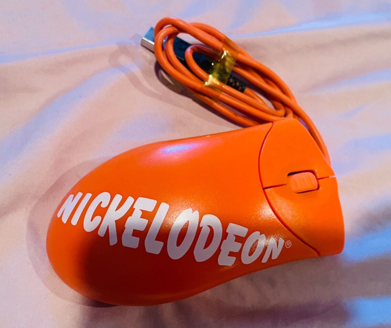 vintage nickelodeon computer mouse orange logo usb